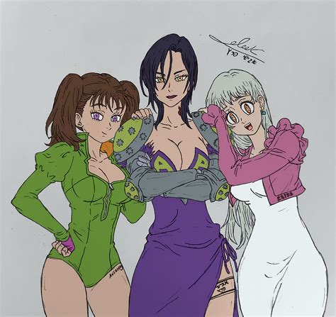 Merlin, Diane Elizabeth (Seven Deadly Sins) by AvishaysArt on DeviantArt