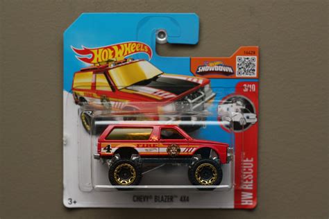 Hot Wheels Hw Rescue Chevy Blazer X Red