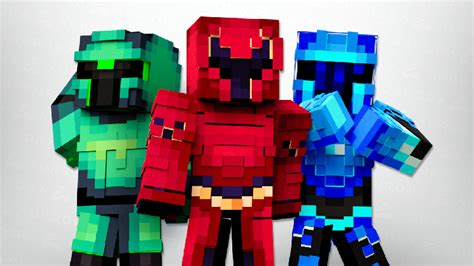 RGB Knights By Minty Minecraft Skin Pack Minecraft Bedrock