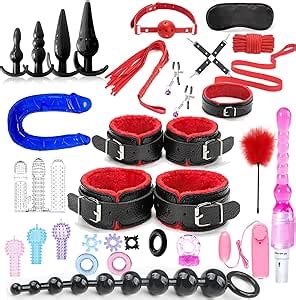 Amazon 31 Pcs Bondage Restraints Set BDSM Kit Sex Toys Gear Accessories With Straps