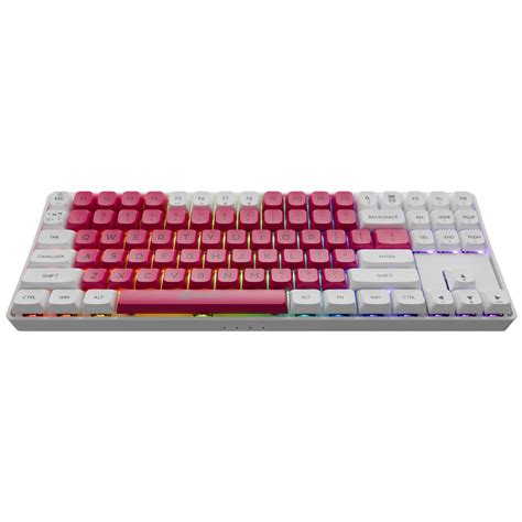 Buy Gamiac TKL G White RGB Hot Swap Mechanical Keyboard Kailh Red TKL G US KHS RD PBT WH
