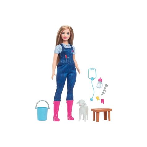 Mattel Barbie Th Anniversary Doll Accessories Farm Veterinarian Set With Blonde Vet Doll