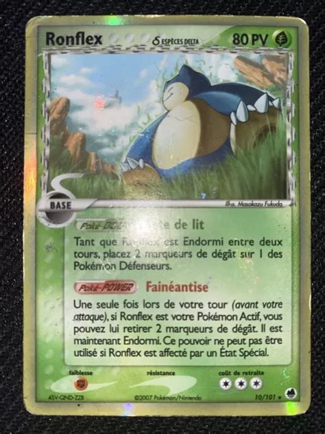 CARTE POKÉMON RONFLEX 10 101 Holo espèces delta Ile des dragons Bloc