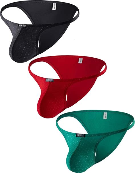 Ikingsky Men S Cheeky Briefs Low Rise Soft Bikini Underwear Sexy Mid Back Coverage Under Panties