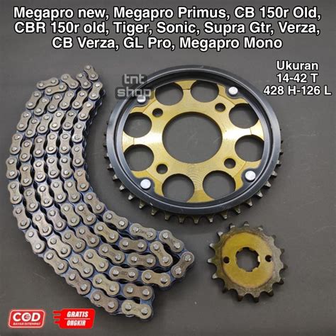 Jual Gear Gir Set Paket Megapro New Sonic Cb 150r Old Cbr 150r Old