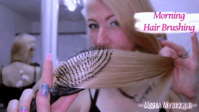 Topless Brushing Long Blonde Hair Mp4 Misha Mystique Fetish Clips4sale