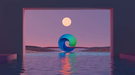 microsoft edge wallpaper  aesthetic landscape moon
