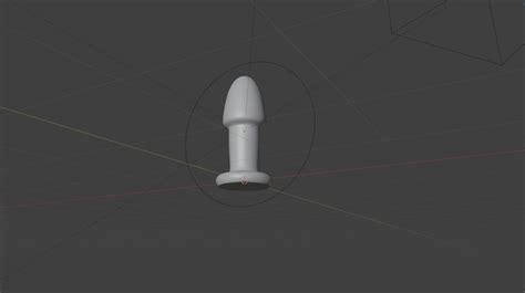 Wide Buttplug Dildo Sextoy D Model By TriDsign