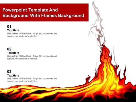 Powerpoint Template And Background With Flames Background ...