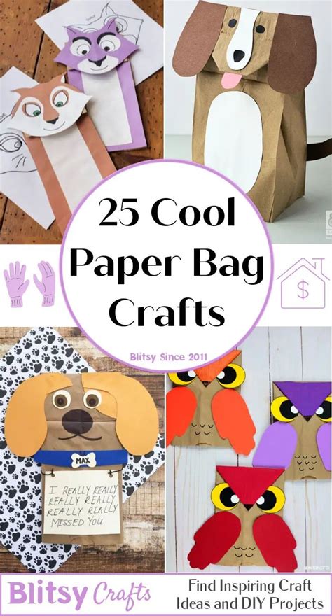 25 Simple Paper Bag Crafts for Kids and Adults | Paper bag crafts ...