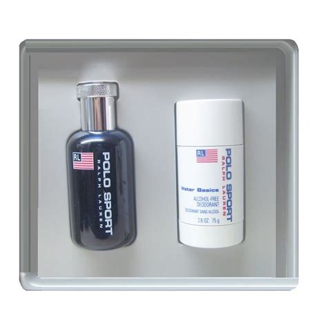 Polo Sport Gift Set for Men - 2.5oz eau de toilette spray and 2.5oz deodorant stick