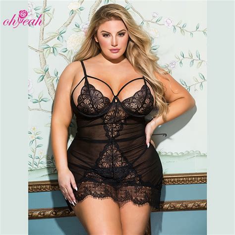 Langery Plus Size Erotische Lingerie Xxxl Night Dress Sleepwear Sex Underwear For Women Sleeping