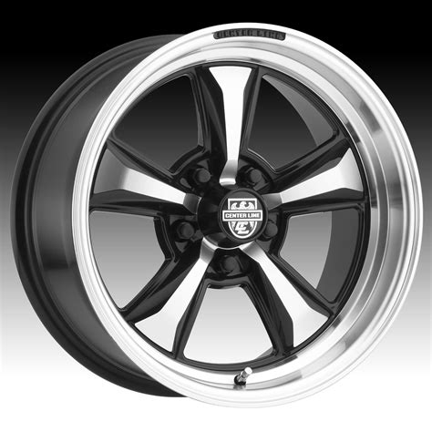 Center Line 635mb Cm6 Machined Black Custom Wheels Rims Centerline