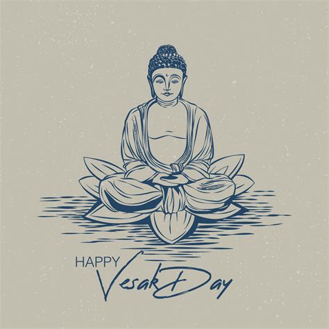 Vesak Day Line Art 7929532 Vector Art at Vecteezy