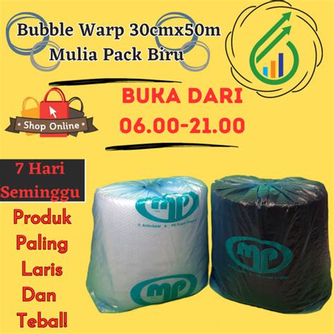 Jual Plastik Bubble Wrap M X Cm Bks Paling Tebal Aman Mulia Pack