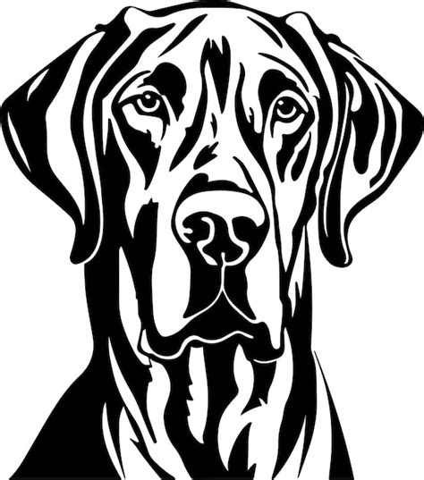 Premium Vector Great Dane Dog Face Isolated On A White Background Svg