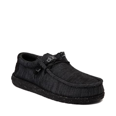 Mens Hey Dude Wally Stretch Casual Shoe Midnight Journeys