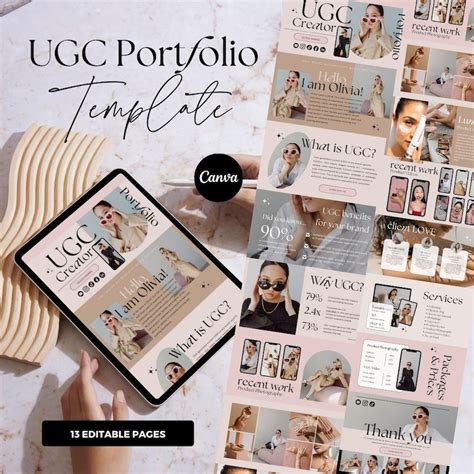 UGC Portfolio Template Minimalist UGC Creator Portfolio Ugc Media Kit