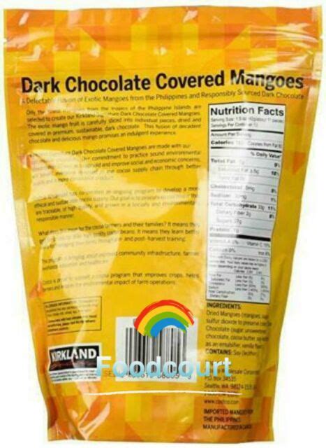 Kirkland Signature Dark Chocolate Covered Mangoes 19 4 Oz For Sale