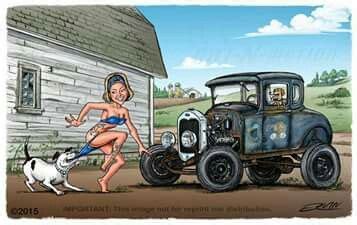 704 Best Hot Rod Art Images On Pinterest Cartoon Art Cars Toons And Hot Rods