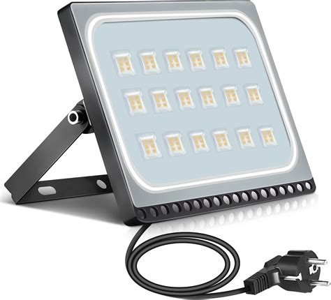 Papasbox 100W Proiettore LED Esterno Floodlight Faretto Super Luminos