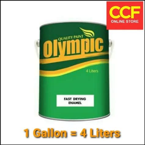 Olympic Paint Fast Dry Enamel White 4 Liters Marine Quality Lazada Ph