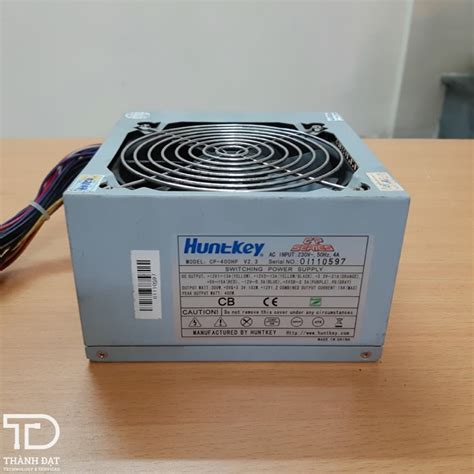 Nguồn Máy Tính Huntkey 400W Công Suất Thực Có Nguồn Phụ 6 Pin PSU