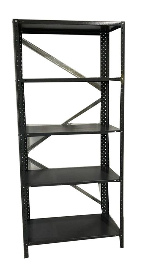 5 Feet Painted Mild Steel Slotted Angle Rack Storage Capacity 250 Kg