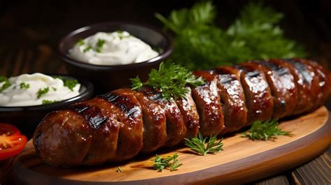 Premium Photo Hot Sausage Recipes With Sauce