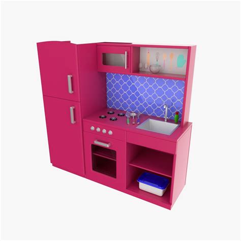 Игрушечная Кухня 3D Модель $29 - .unknown .blend .fbx .dae .obj - Free3D