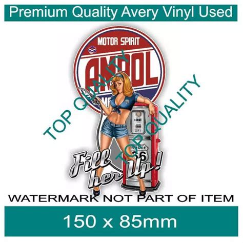 AMPOL PIN UP Girl Decal Sticker Vintage Americana Hot Rod Rat Rod Stickers EUR PicClick FR