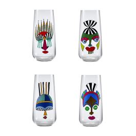 Ψηλά Ποτήρια Mirage Rock Pop 480ml Σετ των 4 Nude Glass Design Is This