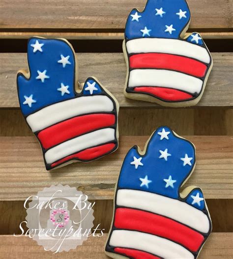 Michigan Stars And Stripes Sugar Cookies Sugar Cookies Decorated