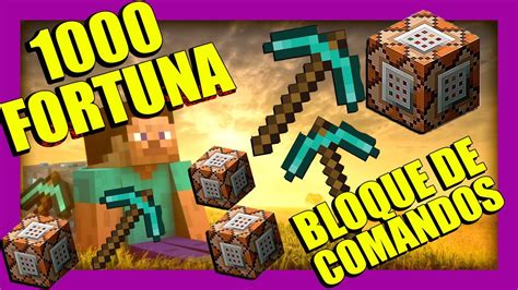 Como TENER FORTUNA 1000 En MINECRAFT 1 16 Con BLOQUES De COMANDO YouTube