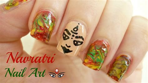 navratri nail art indiannailart youtube