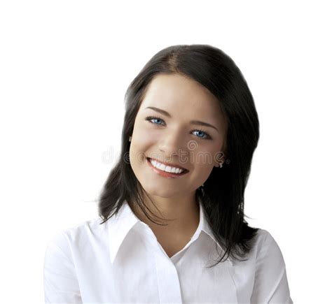 Brunette Atractivo Aislado Foto De Archivo Imagen De Gracioso