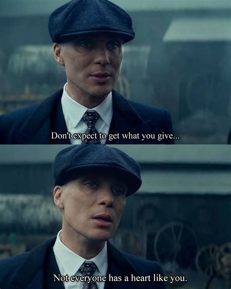 Thomas Shelby never said that on Instagram: “Don't expect to get what ...