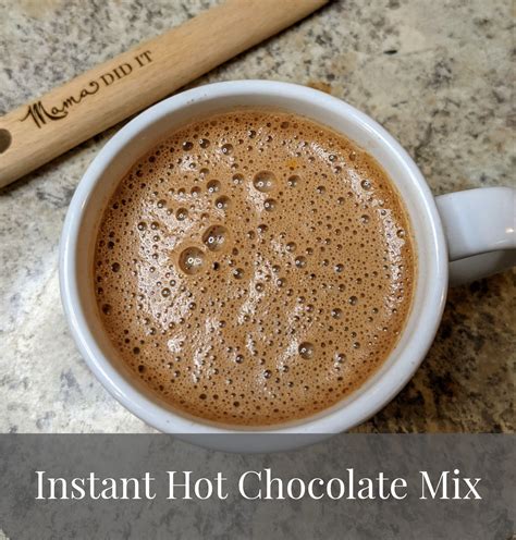 Instant Hot Chocolate Mix Recipe Artofit