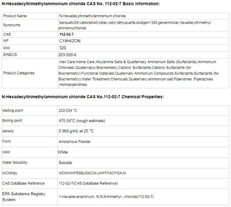 Factory Supply Surfactant Ctac 1631 Cetrimonium Chloride Powder Manufacturer Price Cas 112 02 7