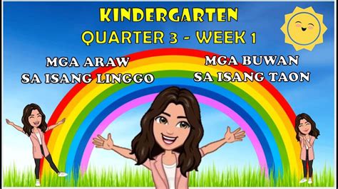 Kindergarten Quarter 3 Week 1 Mga Araw Sa Isang Linggo Mga Buwan Sa Isang Taon Youtube