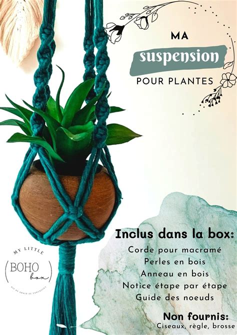 Kit diy suspension macramé écru Nature Découvertes