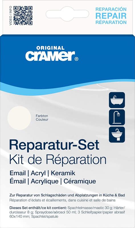 Cramer 16080DE Reparatur-Set Email, Acryl, Keramik, weiß alpin – zur ...
