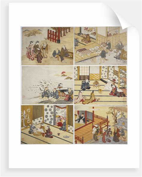 Kitsune No Yomeiri The Foxs Wedding A Set Of Six Prints Posters