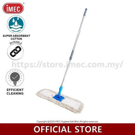 imec dcstc cotton dust control mop  telescopic adjustable handle