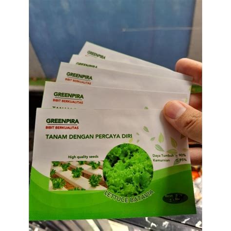 Jual Benih Selada Greenpira Naked Seed Shopee Indonesia