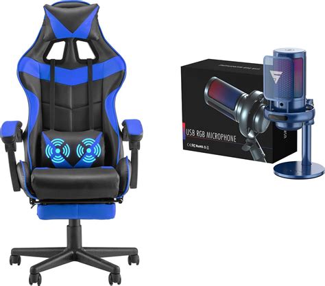 Amazon.com: Soontrans Gaming Chair & USB Microphone for PC, Mac ...