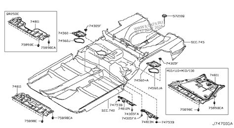 FLOOR FITTING NISSAN X-TRAIL