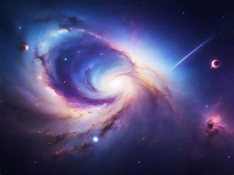 Premium AI Image | Realistic space galaxy background