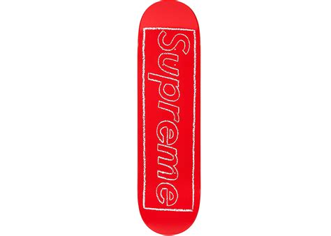 Supreme Kaws Chalk Logo Skateboard 2021ss Unique Hype Hk