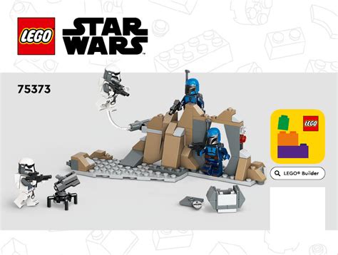 Instrukcja Lego Set Star Wars Zasadzka Na Mandalorze Zestaw Bitewny